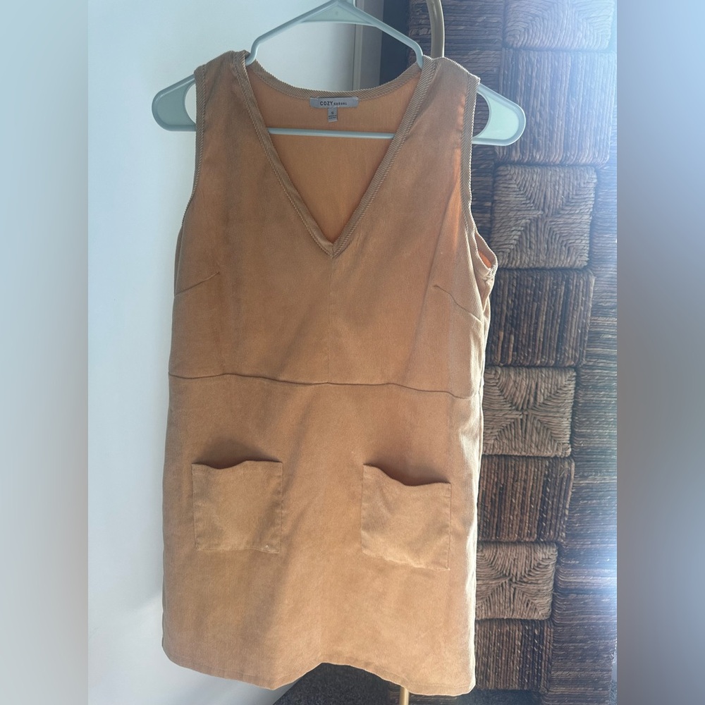 Cozy Casual Light Brown V-Neck Sweater